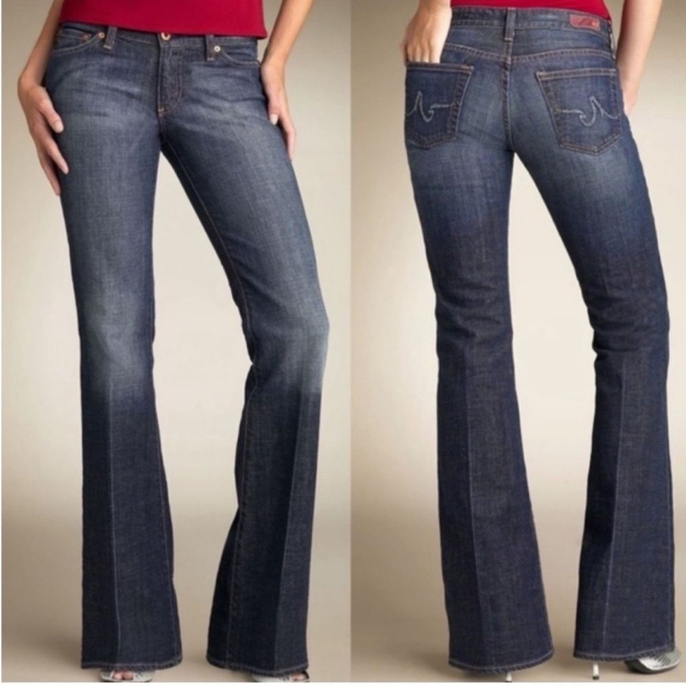 AG Adriano Goldschmied The Club Flare Jeans Wide Leg Size 30R Blue
